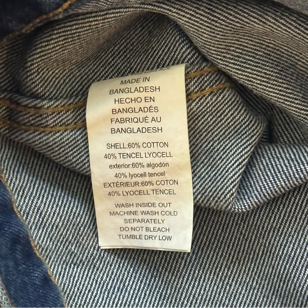 NWT Michael Michael Kors Women’s Denim Jean Jacket Cotton XL Classic Casual - Picture 7 of 7